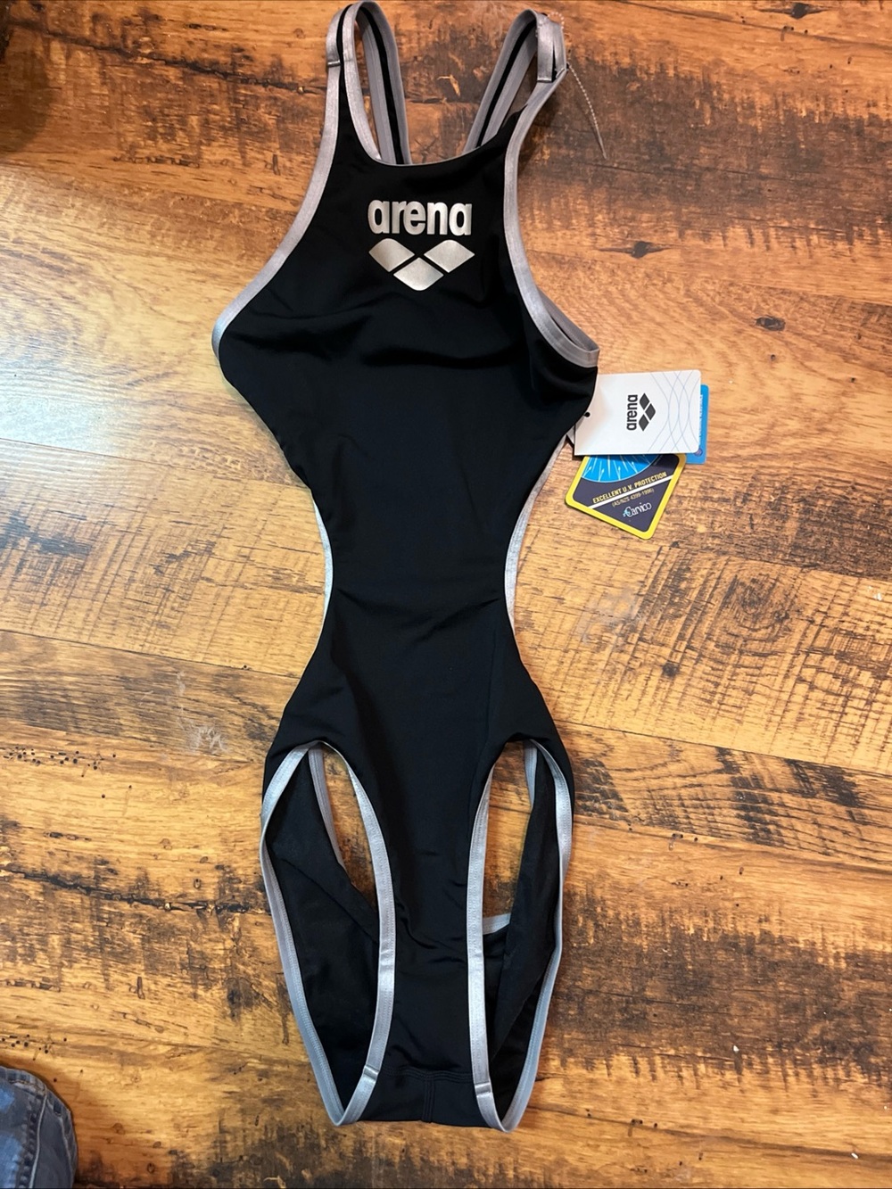 Arena One Biglogo Black/Silver One-Piece USA 30 - Picture 6 of 11